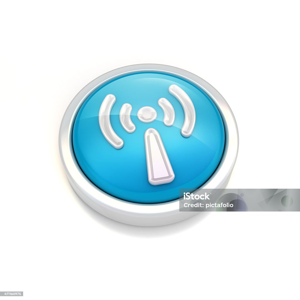 Rundes Symbol WLAN - Lizenzfrei Antenne Stock-Foto