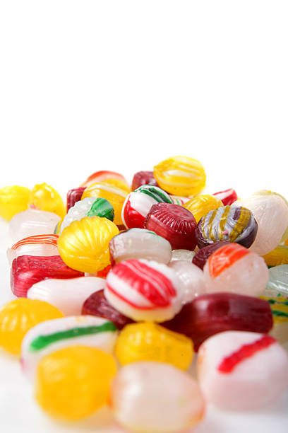 눈깔사탕 - hard candy candy old fashioned stack 뉴스 사진 이미지