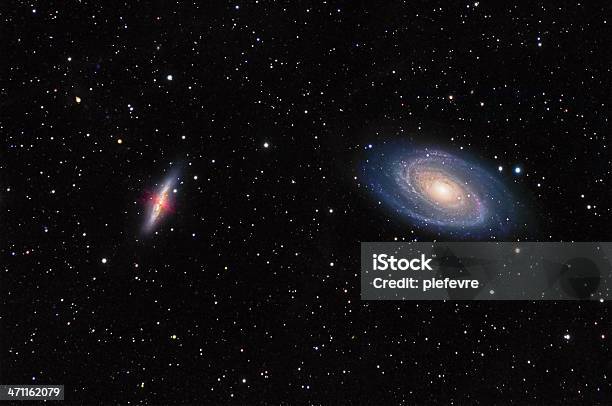 Galaxies M81 및 M82 In 큰곰자리 은하에 대한 스톡 사진 및 기타 이미지 - 은하, 과학, 궤도