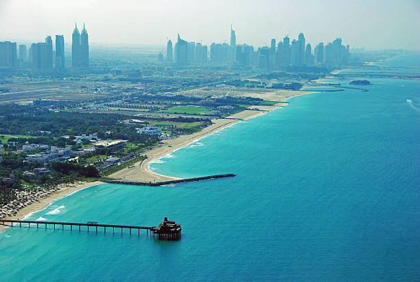 istock Palm Jumeirah Beaches Dubai Cityscape 471162511