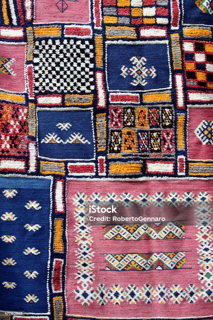 Berber rug Colorful berber (Moroccan) rug detail. Berbers Stock Photo