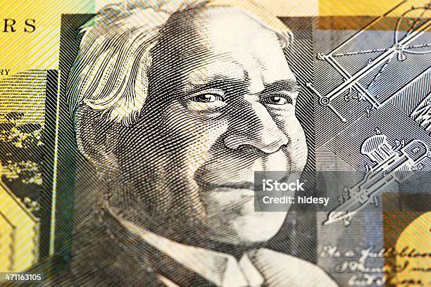 Macro Billete De 50 Dólares Australianos Foto de stock y más banco de imágenes de Australia - Australia, Billete de banco, Billete de dólar australiano