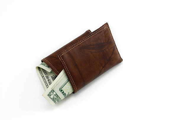 istock folded men's leather wallet with money 471164291