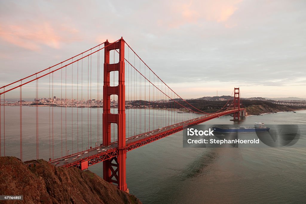 Blu vaso inserire il Golden Gate - Foto stock royalty-free di California