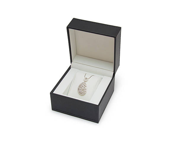 istock Luxury necklace in box 471164934