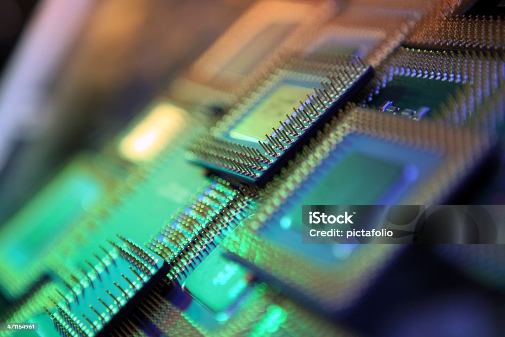 Processadores de computador - Foto de stock de CPU royalty-free