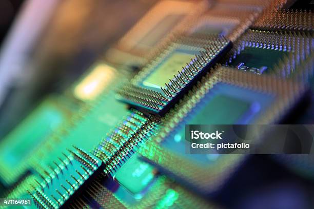 Foto de Processadores De Computador e mais fotos de stock de CPU - CPU, Chip de computador, Computador