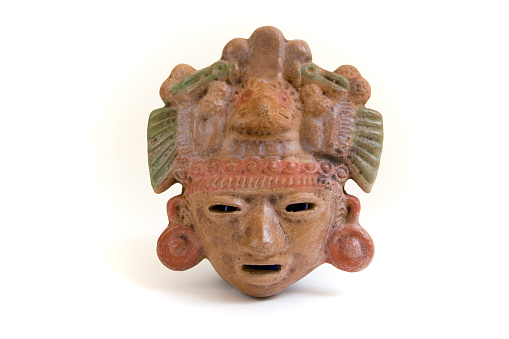 A clay mask from Mexico