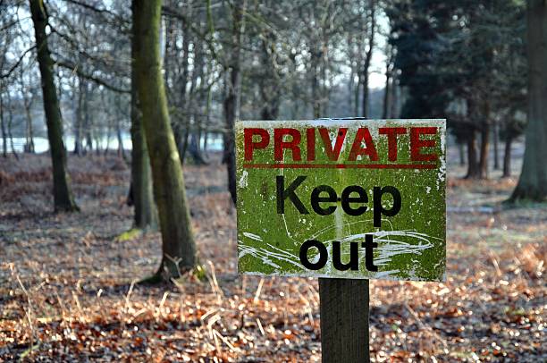 Private-Keep Out - foto stock