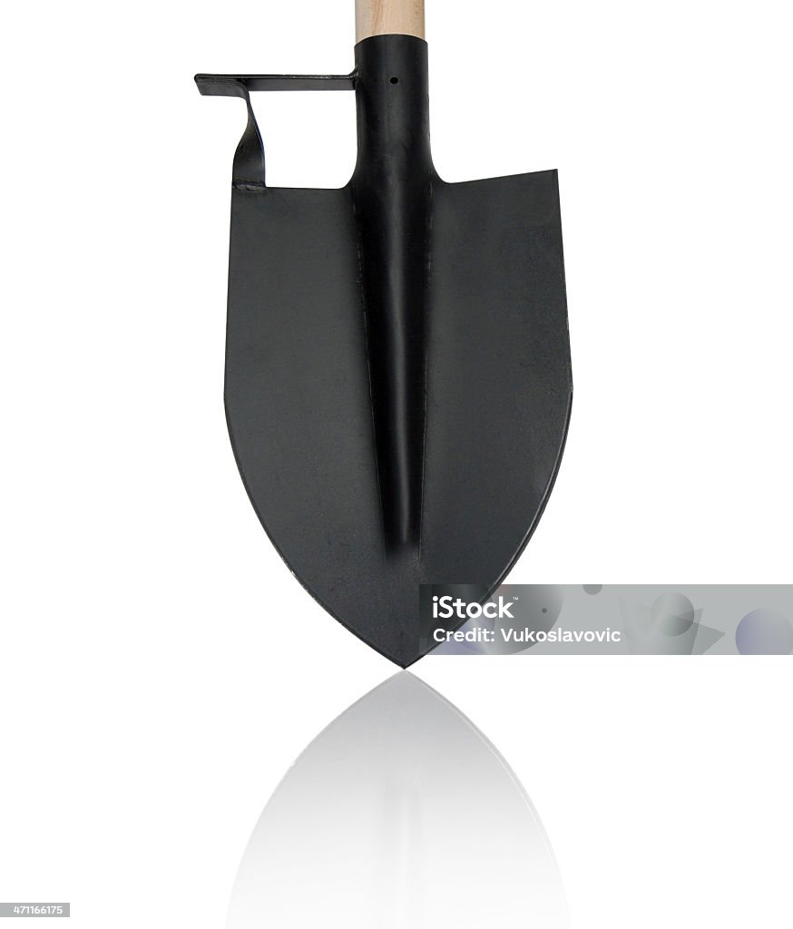 Shovel. Shovel, isolated on white. Agriculture Stock Photo