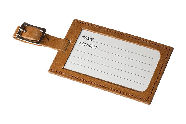 istock Recycled Leather Luggage Tag 471167007
