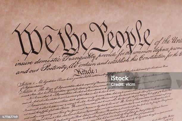 Constitution Stockfoto und mehr Bilder von Amerikanische Verfassung - Amerikanische Verfassung, Dokument, Fotografie