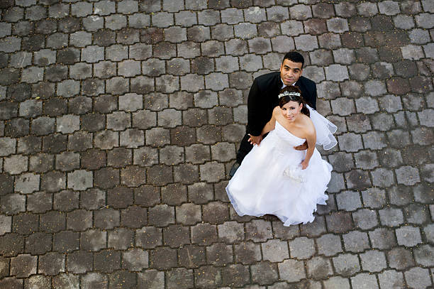 istock Adorable wedding couple 471168387