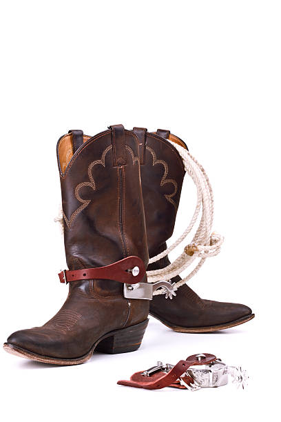istock Cowboy Boots, Rope and Spurs 471168519