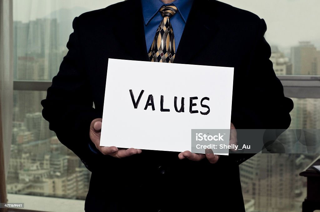 Panneaux valeurs d'affaires - Photo de Adulte libre de droits