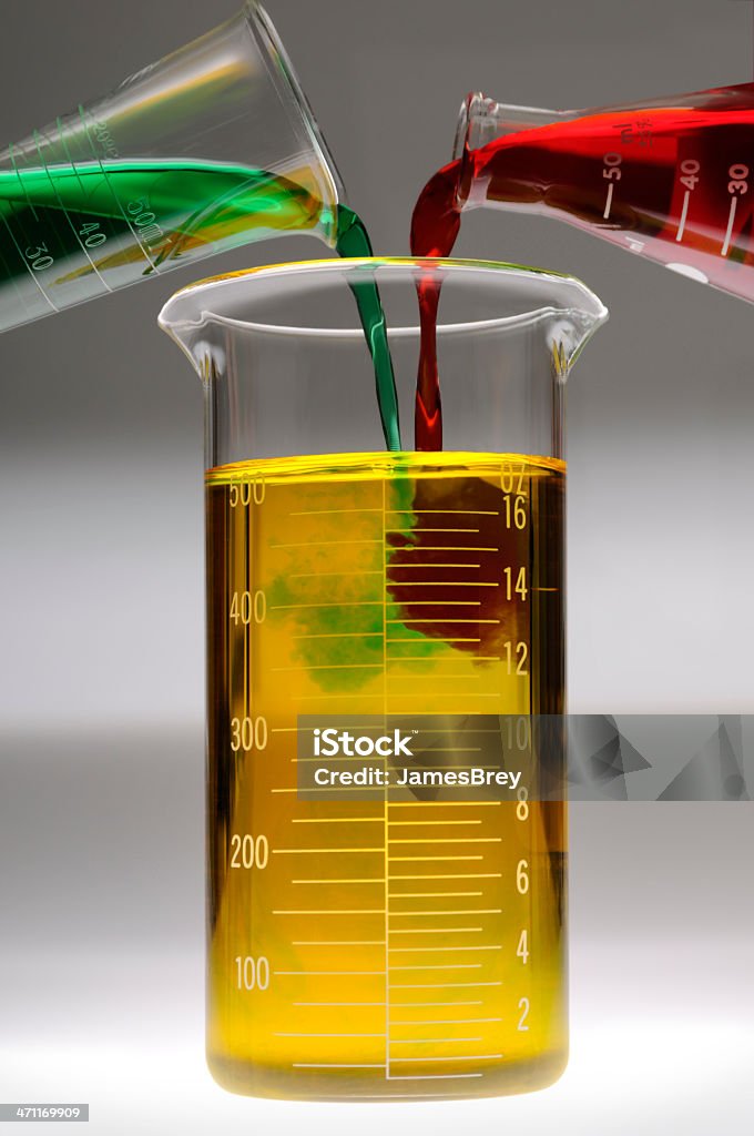 Die Magie Chemestry - Lizenzfrei Gelb Stock-Foto