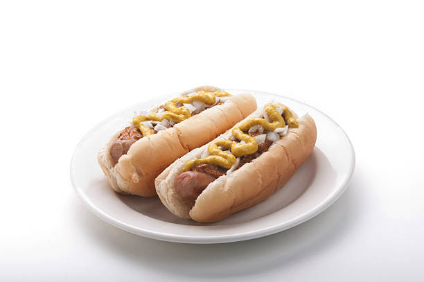 istock Plate of 2 coney dogs 471170477