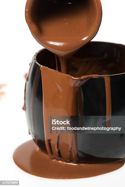 Cioccolata Calda - Fotografie stock e altre immagini di Pentola - Pentola, Rovesciare, Calore - Concetto