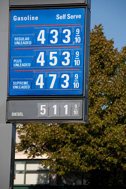 istock Sky high gas prices hit $5 a gallon 471171307