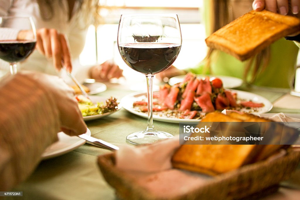 Copo de Vinho Tinto - Royalty-free Pub de Gastronomia Foto de stock