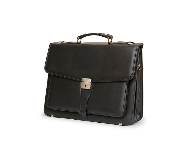 istock Business leather briefcase isolated 471172370