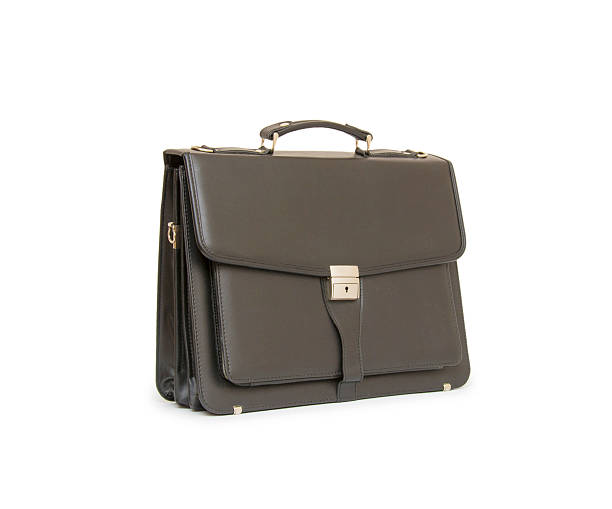istock Business leather briefcase isolated 471172372