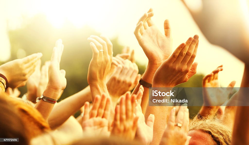 Hände hoch - Lizenzfrei Jubeln Stock-Foto