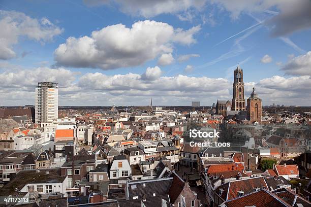 Die Skyline Der Stadt Holland Xxxl Stockfoto und mehr Bilder von Utrecht - Utrecht, Ansicht aus erhöhter Perspektive, Außenaufnahme von Gebäuden