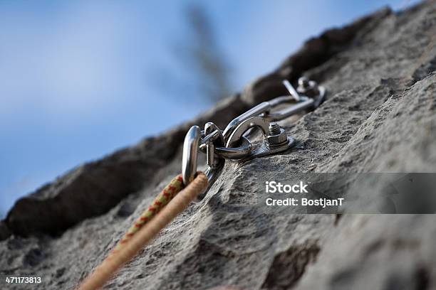 Security Stock Photo - Download Image Now - Aluminum, Blue, Climbing