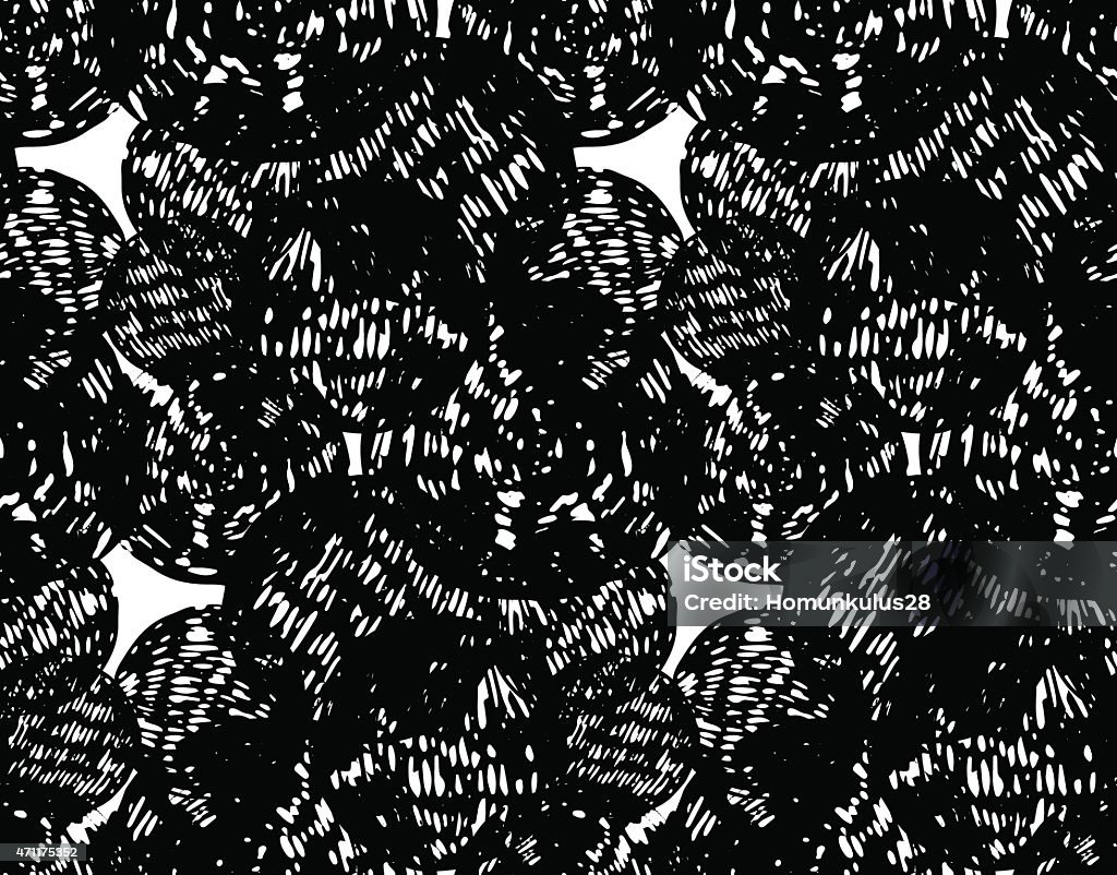 Hatching Random Pattern Circles Pattern In Hatching Technique Stock Illustration - Download ...