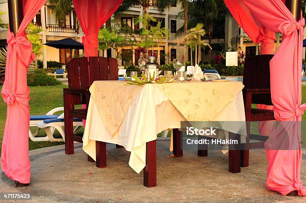 Special Occasion Meal Stock Photo - Download Image Now - Beach, Beach Hut, Celebration