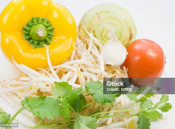 Thinking Of Salad Stock Photo - Download Image Now - Bean Sprout, Cilantro, Collection