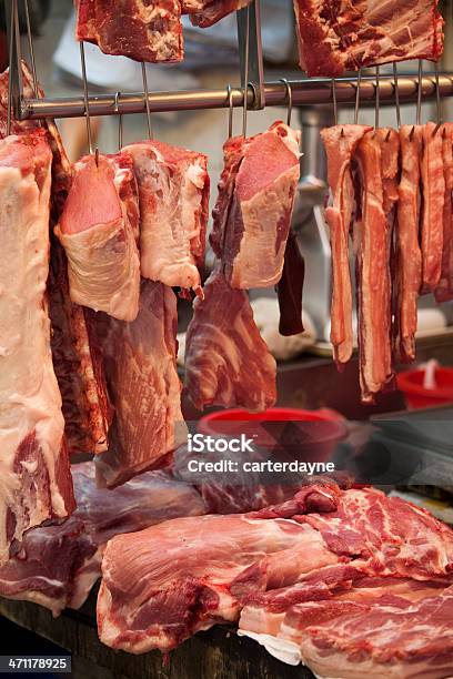 Chinatown Rynku Mięsa - zdjęcia stockowe i więcej obrazów Barwne tło - Barwne tło, Bez ludzi, Bitka mięsna