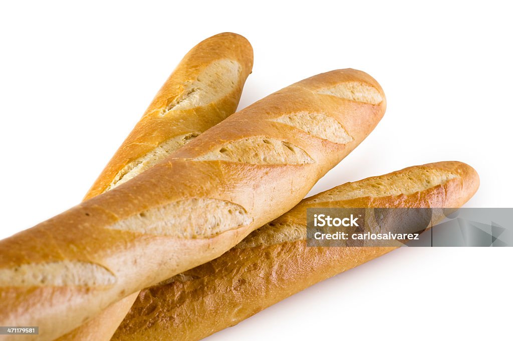 Baguette mit Clipping Path - Lizenzfrei Backen Stock-Foto