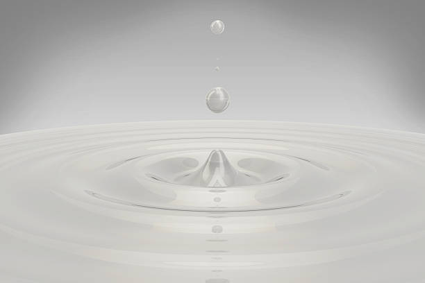 White Liquid Drop stock photo