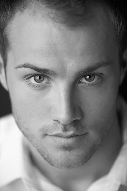 istock Black And White Portrait Of Young Man 471180143