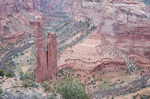 Spider Rock Overlook, Canyon de Chelly National Monument, Arizona