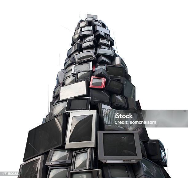 Old Television Garbage Rubbish Tv Electronic Junk Can Be Recycle Stock Photo - Download Image Now