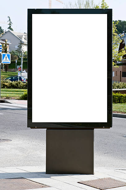 istock White billboard in an urban setting 471181169
