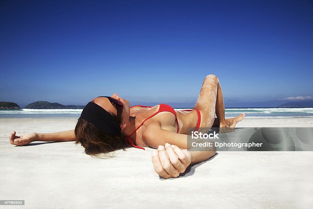 색시한 여자아이 해변 - 로열티 프리 계절 스톡 사진