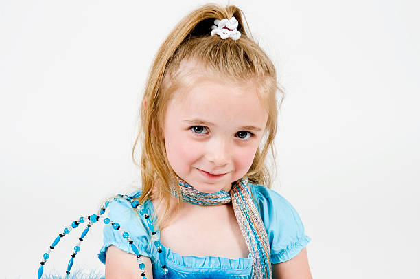 istock Little Girl Wearing Blue 471183447