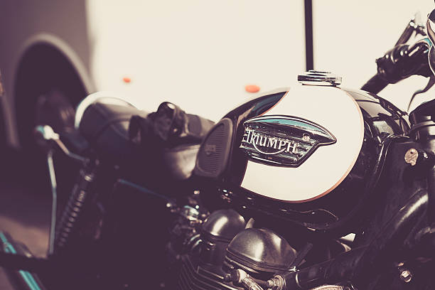 Vintage motorcycle exhaust pipe