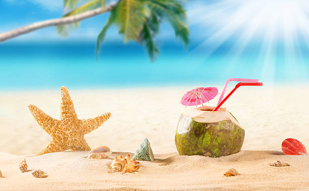 istock summer coconut drink on the beach 471184324