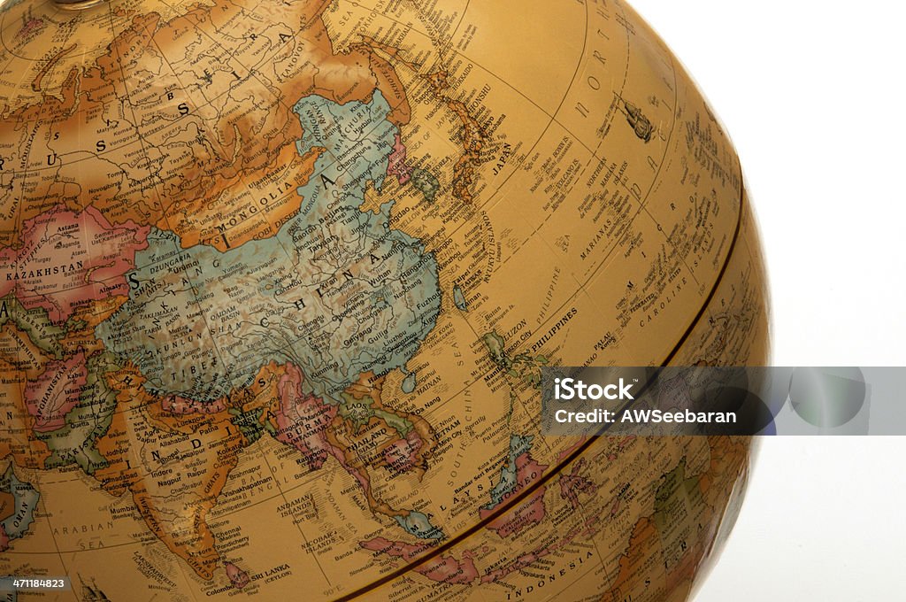 Région Asie-Pacifique du monde - Photo de Globe terrestre libre de droits