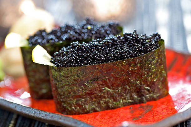 istock Gunkan maki with black caviar 471184997