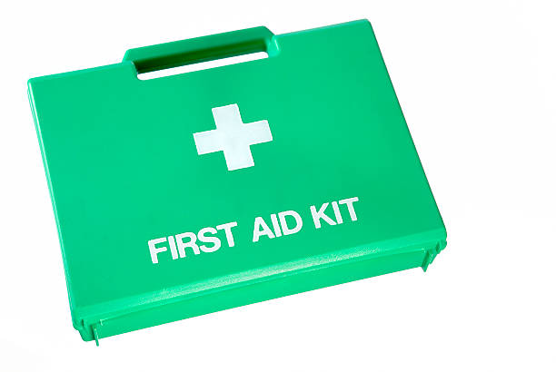 istock A green first aid kit isolated on a white background 471185207