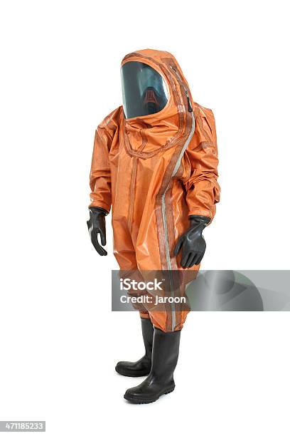 化学防護服を着ている男性 - 放射線防護服のストックフォトや画像を多数ご用意 - 放射線防護服, 白背景, カットアウト