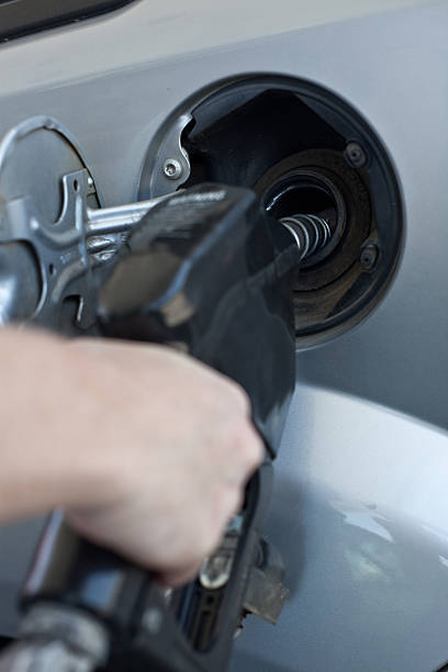 Gassing up again stock photo