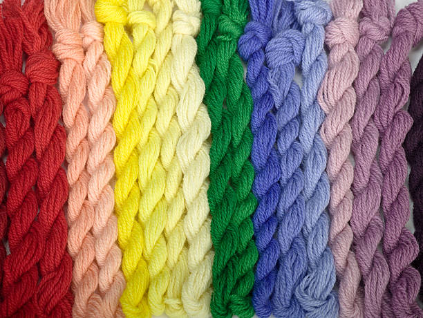 istock Spectrum of wool yarn 471186539