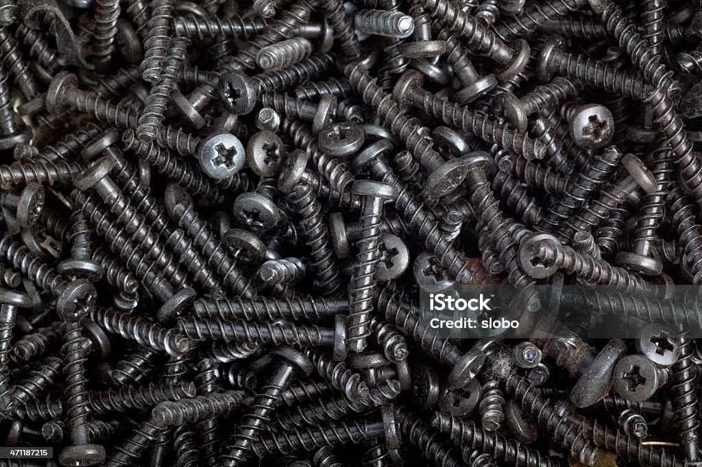 Black Schrauben - Lizenzfrei Abstrakt Stock-Foto